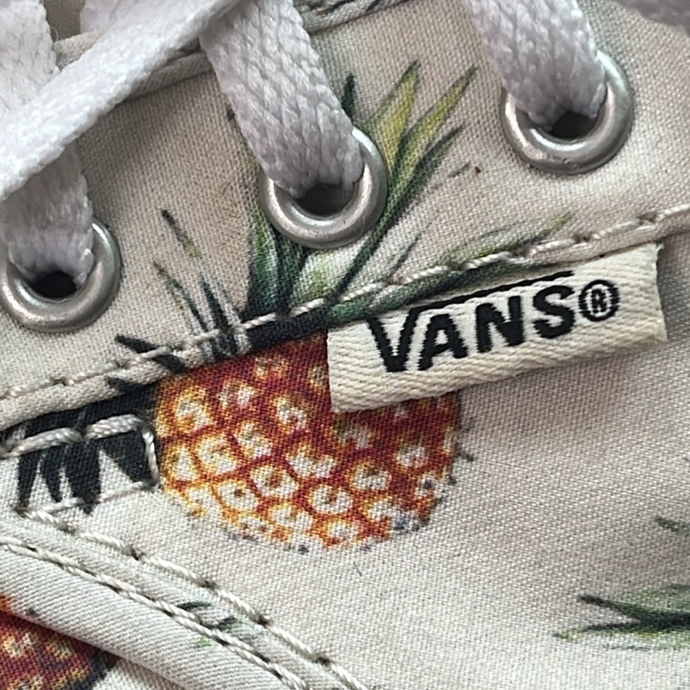Womens VANS Era Pineapple Ivory Skateboarding Low Top Sneakers Shoes Size 8.5 - Picture 3 of 11